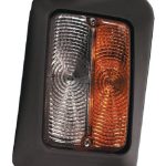 Luz de galibó e intermitencia halógena, frontal, rectangular, 12 V, ámbar / transparentee, atornillable, 175 x  Cobo