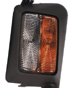 Luz de galibó e intermitencia halógena, frontal, rectangular, 12 V, ámbar / transparentee, atornillable, 175 x Cobo