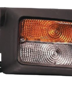 Luz de galibó e intermitencia halógena, frontal, rectangular, 12 V, ámbar / transparentee, atornillable, 175 x Cobo