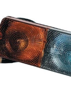 Luz de galibó e intermitencia halógena, frontal, rectangular, 12 V, ámbar / transparentee, atornillable, 184 x 70 x 70 mm, Cobo