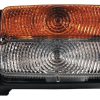 Luz de galibó e intermitencia halógena, frontal, rectangular, 12 V, ámbar / transparentee, atornillable, 128 x 57 x 80 mm, Cobo