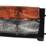 Luz de galibó e intermitencia halógena, frontal, rectangular, 12 V, ámbar / transparentee, atornillable, 128 x 57 x 80 mm, Cobo