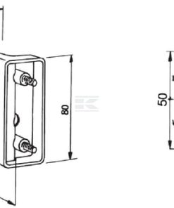 Luz de galibó e intermitencia halógena, frontal, rectangular, 12 V, ámbar / transparentee, atornillable, 128 x 57 x 80 mm, Cobo