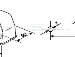 Luz de galibó e intermitencia halógena, frontal, rectangular, 12 V, ámbar / transparentee, atornillable, 196 x 74 x 74 mm, Cobo