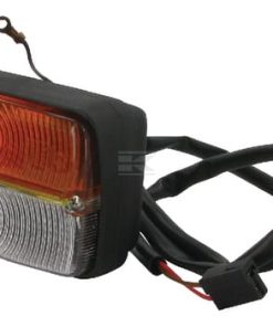 Luz de galibó e intermitencia halógena, frontal, rectangular, 12 V, ámbar / transparentee, atornillable, Cobo