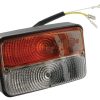 Luz de galibó e intermitencia halógena, frontal, rectangular, 12 V, ámbar / transparentee, atornillable, 120 x  Cobo