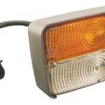 Luz de galibó e intermitencia halógena, frontal, rectangular, 12 V, ámbar / transparentee, atornillable, 120 x  Cobo
