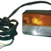 Luz de galibó e intermitencia halógena, frontal, rectangular, 12 V, ámbar / transparentee, atornillable, Cobo 8 Luz de galibó e intermitencia halógena, frontal, rectangular, 12 V, ámbar / transparentee, atornillable, Cobo
