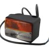 Luz de galibó e intermitencia halógena, frontal, rectangular, 12 V, ámbar / transparentee, atornillable, Cobo
