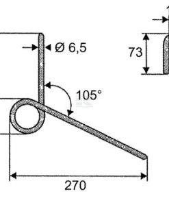 Púa posterior de sembradora