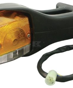 Luz de intermitencia y galibó halógena, frontal, cuadrada, ámbar / transparentee, atornillable, 190 x AMP plug, Cobo