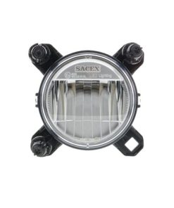 Faro LED, 16W, rectangular, 12-24V, Ø90mm, AMP superseal 3-pin, luces largas/cortas, Sacex