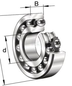 Self-aligning ball bearing 40x80x23mm INA/FAG