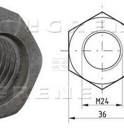 Tuerca hexagonal DIN 934 M24 x 3,00 acero Clase 8 Kramp