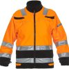 Chaqueta polar, naranja-negro, 3XL, Hydrowear