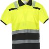 Polo de manga corta Thorne Trendy, amarillo-negro alta visibilidad, 5XL