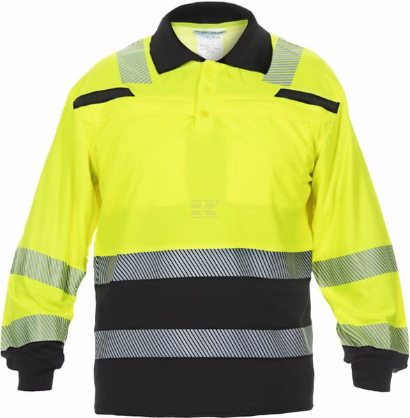 Polo de manga larga Thorne Trendy, amarillo-negro alta visibilidad, 4XL 3 Polo de manga larga Tanna Trendy, amarillo-negro alta visibilidad, L