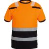 Camiseta alta visibilidad, talla 3XL naranja/negro, Tulsa