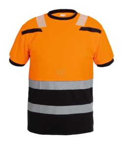 Camiseta alta visibilidad, talla 3XL naranja/negro, Tulsa
