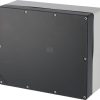 Caja botonera aluminio M5 320x265x120, sin orificios, sin entrada cable