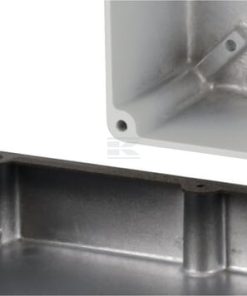 Caja botonera aluminio M5 480x400x155, sin orificios, sin entrada cable
