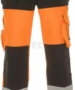 Pantalón, naranja-negro alta visibilidad, talla XS, Trendy High Visible Line, de Hydrowear