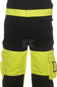 Peto, amarillo-negro alta visibilidad, 3XL, Trendy High Visible Stretch-Line, de Hydrowear