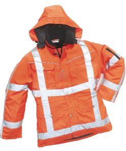 Parka, naranja, M, Hydrowear