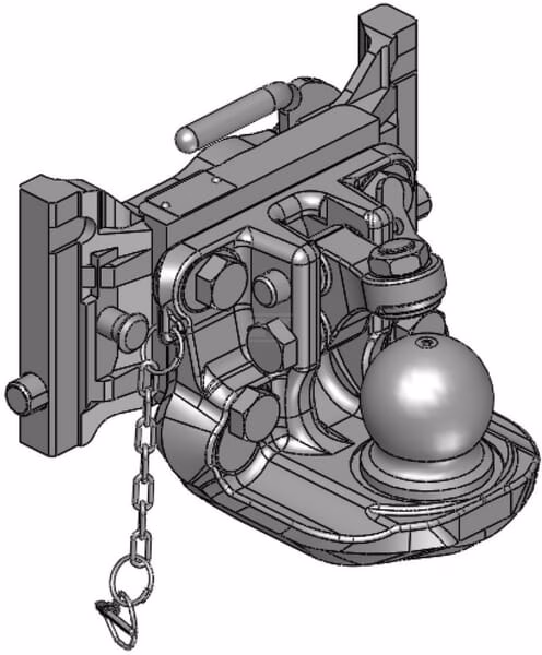 Enganche esférico 80 mm 311 mm