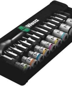 Juego llave vaso 1/4" 28 p.