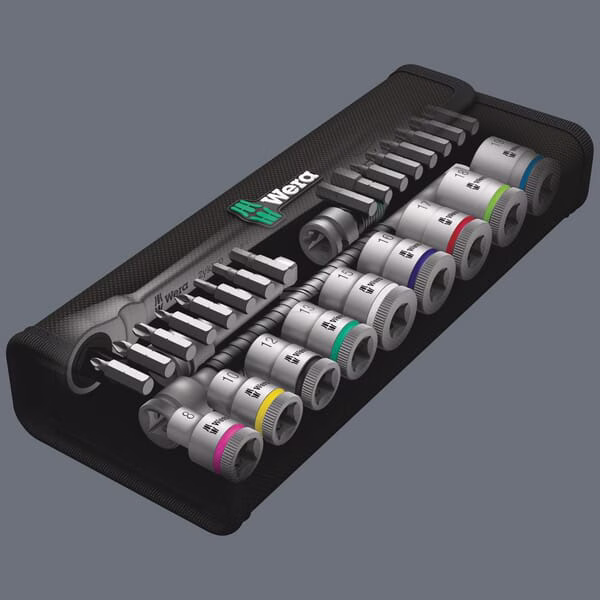 Juego llave vaso 3/8" 29 p. 4 Juego llave vaso 3/8" 29 p.