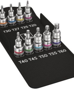 Juego de llaves de vaso 1/2" con punta Torx®, en estuche, 9 piezas