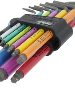950/9 Hex-Plus Multicolour HF 1 Juego de llaves acodadas métricas, BlackLaser, con función de retención