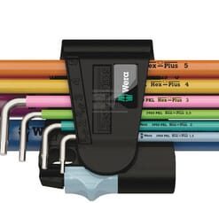 3950/9 Hex-Plus Multicolour Stainless 1 Juego de llaves acodadas métricas, acero inoxidable