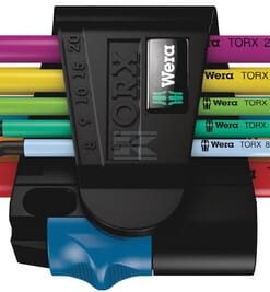 967/9 TX Multicolour HF 1 Juego de llaves acodadas TORX® HF con función de sujeción
