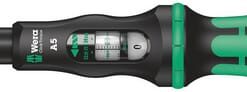 Llave dinamométrica con carraca reversible Click-Torque A 5, 1/4" x 2.5-25 N m