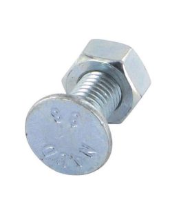 Tornillo de arado 1 pestaña y tuerca M10 x 30 Naud