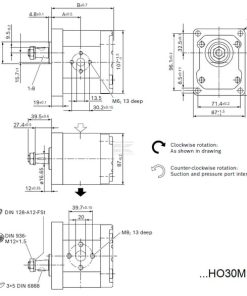 Gear pump AZPJ-22-016RHO30MB