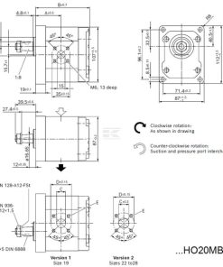 Gear pump AZPJ-22-025RHO20MB