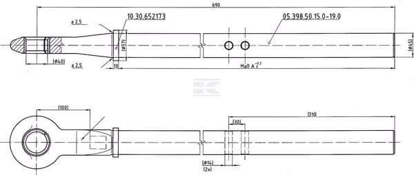 Aro de remolq ALW120 690mm BPW 2 Aro de remolq ALW120 690mm BPW