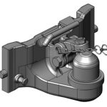 Enganche de bola de remolque JD 390 mm