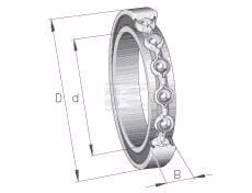 Deep groove ball bearing 10x26x12mm INA/FAG