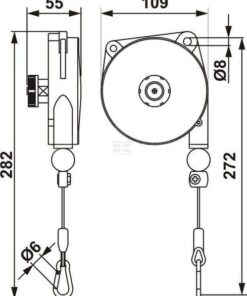 Muelle de compensador 0,2 - 0,5 kg 1,