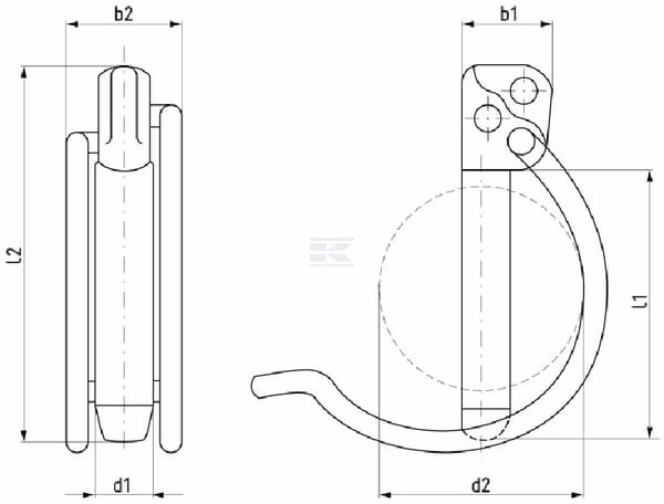 Pasador de tubo 5 x 42 mm 2 Pasador de tubo 5 x 42 mm