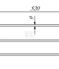 Púa para henificadora p/Stoll 520x90x9