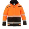 Parka, naranja-negro alta visibilidad, 4XL, Hydrowear