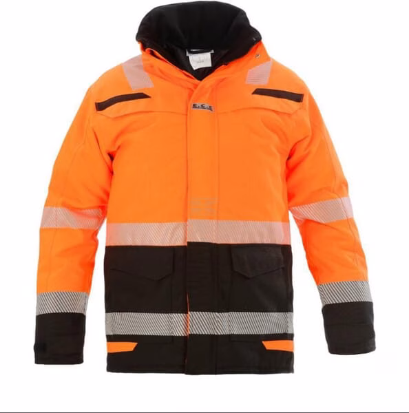 Parka, naranja-negro alta visibilidad, XL, Hydrowear