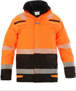 Parka, naranja-negro alta visibilidad, 3XL, Hydrowear