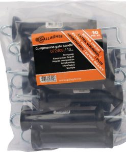 Manilla puerta negra (10 uds.)