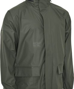 Chubasquero color oliva, talla 4XL